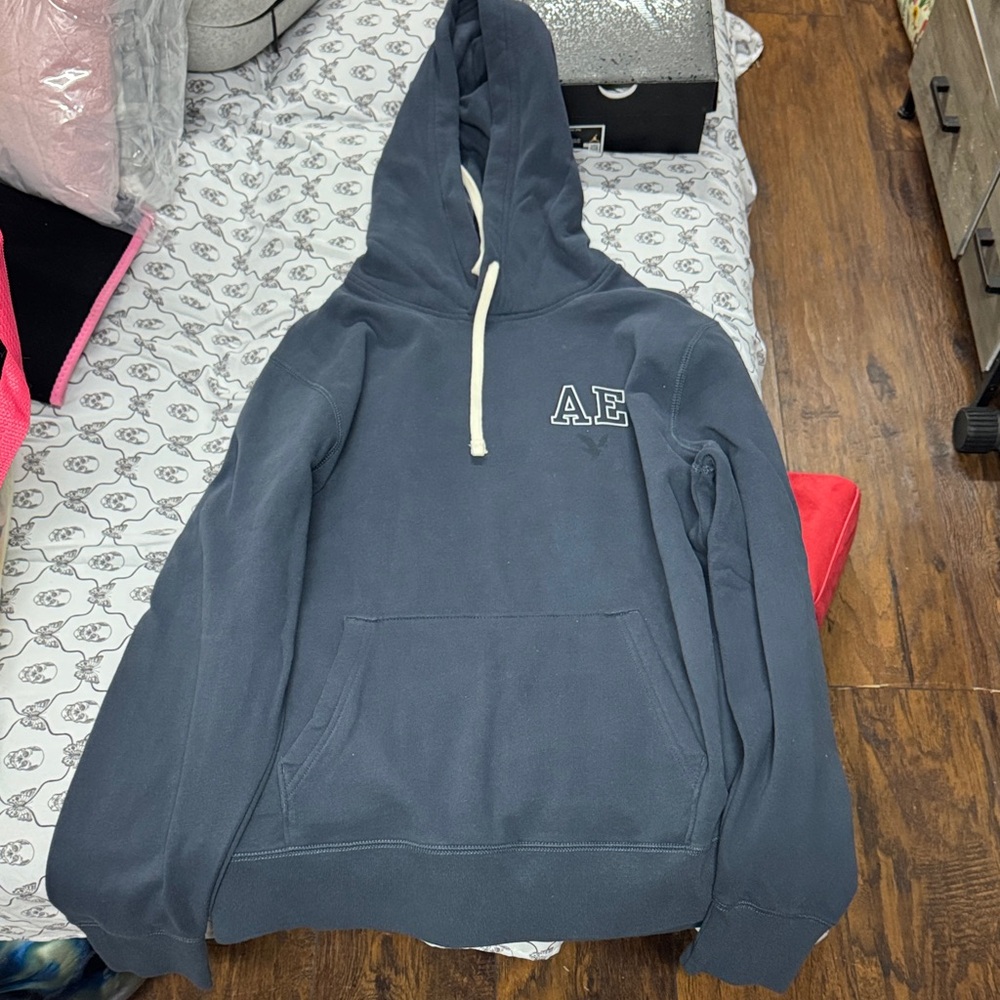 American Eagle Outfitters Men's Navy Hoodie